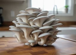 Blue Oyster mushrooms used for species cultivation comparison
