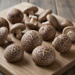 Shiitake mushrooms used for species cultivation comparison