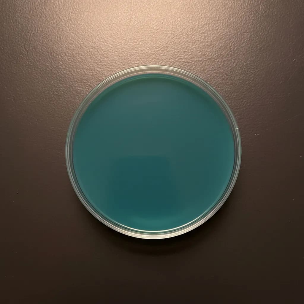 Pouring sterilized agar media into petri dishes in a clean work environment